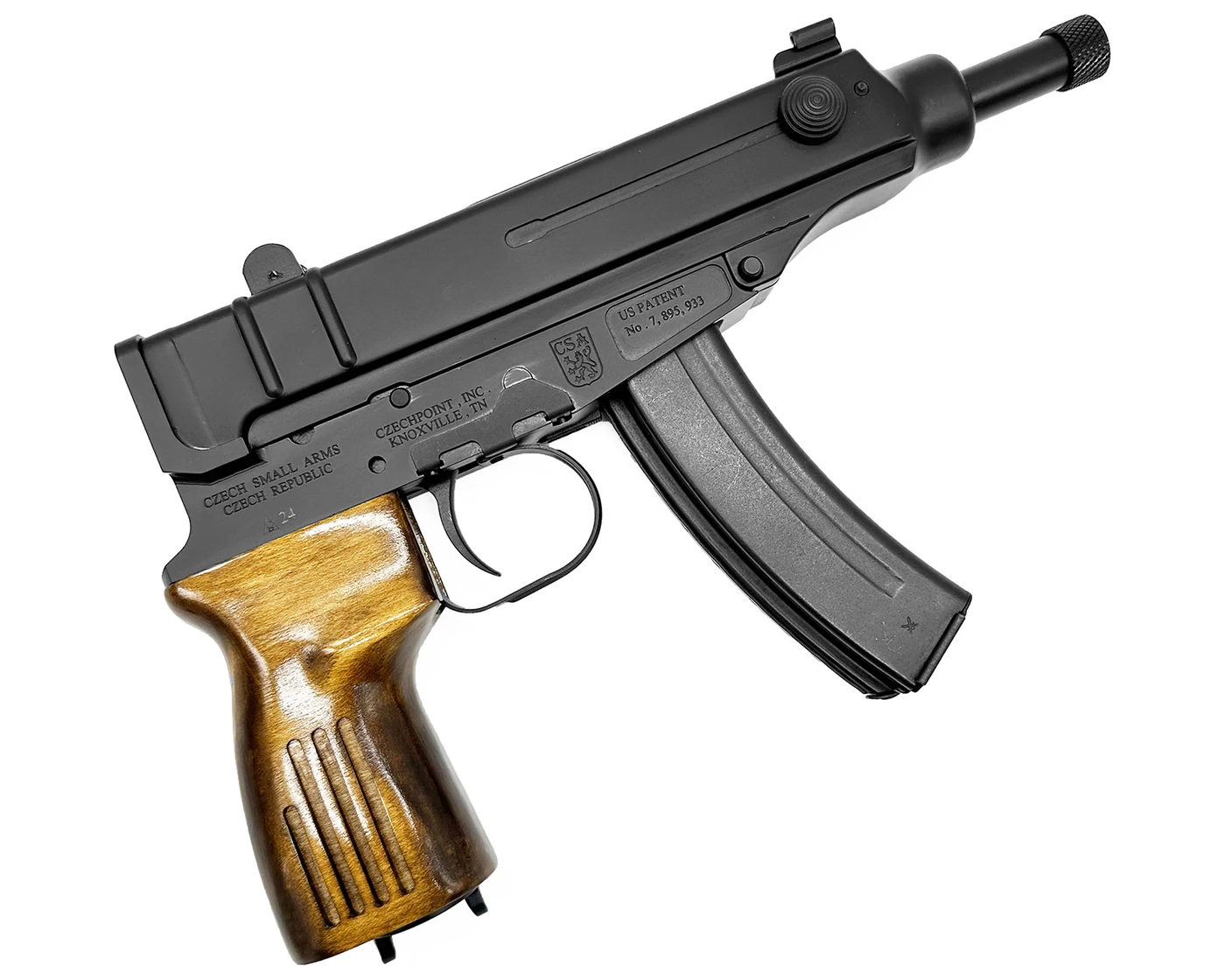 Škorpion right profile with the wood grip